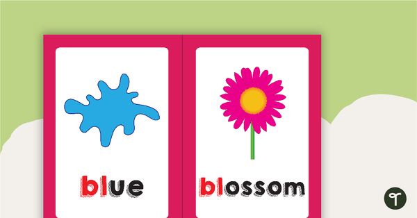 Bl Blend Flashcards teaching resource