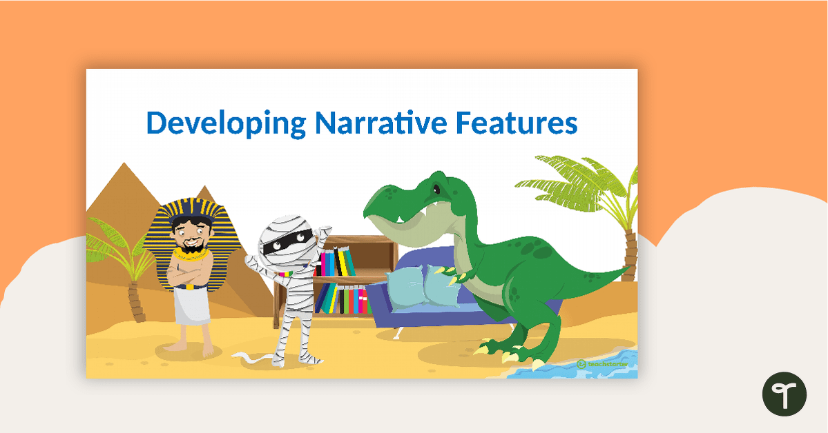 Developing Narrative Features PowerPoint - Grade 5 and Grade 6 teaching resource