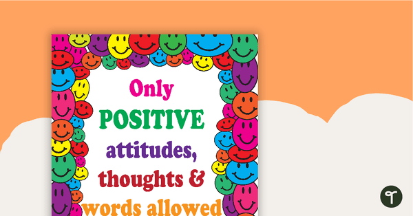 Positive Smiles Poster teaching resource