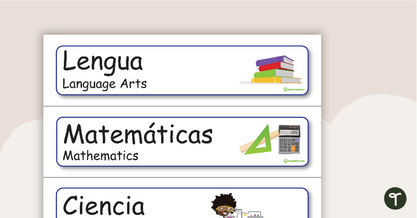 去视觉日程表-西班牙语/英语教学资源