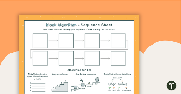 Go to 8-Step Algorithm Sequence Sheet - Middle Primary teaching resource