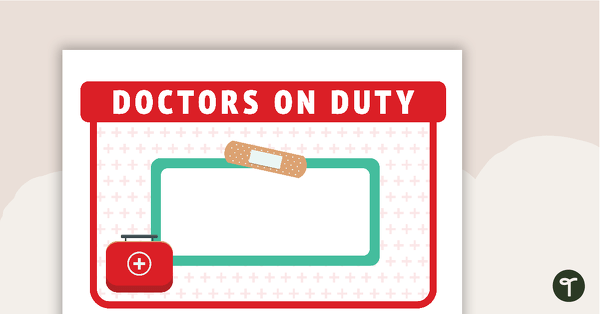 Go to Doctors on Duty - Imaginative Play Posters teaching resource