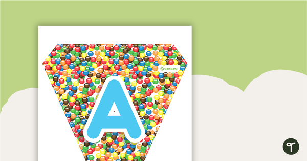 Go to Chocolate Buttons - Letters and Numbers Bunting teaching resource