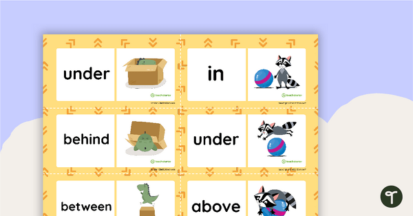 Prepositions Dominoes teaching resource