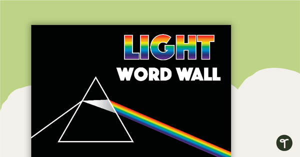 Go to Light Word Wall Vocabulary teaching resource