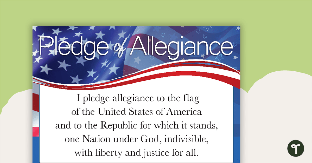 The Pledge of Allegiance teaching resource