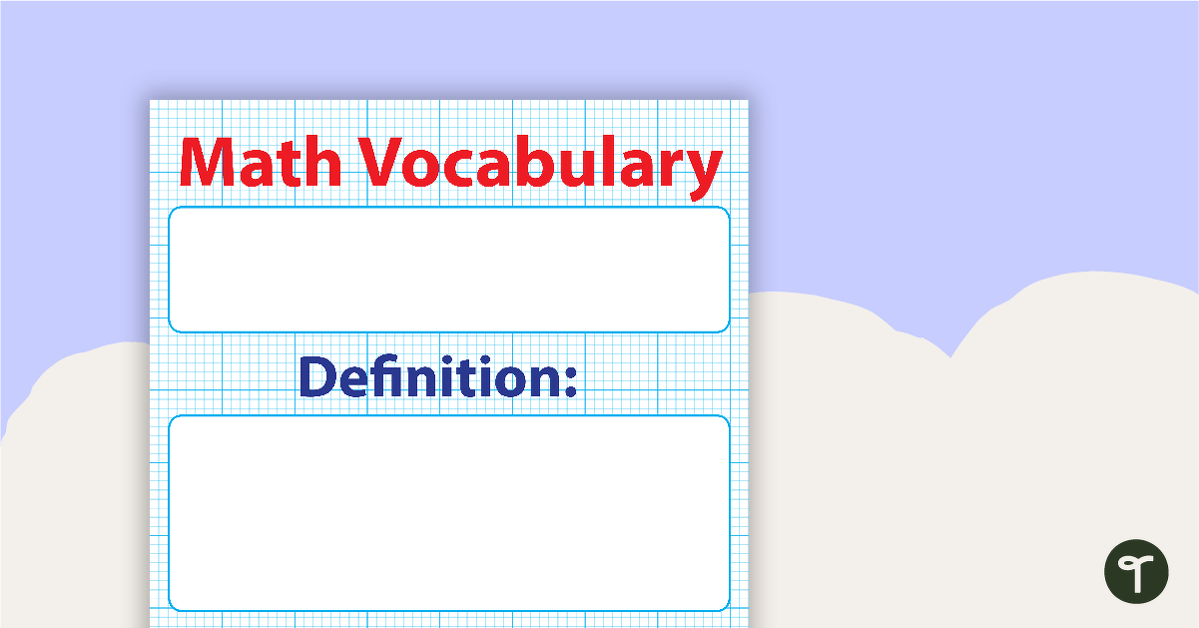 Maths Word of the Week Poster teaching resource