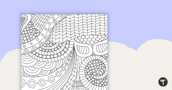 Mindfulness Colouring In Sheets - Portrait teaching resource