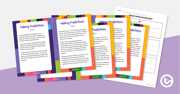 Making Predictions Task Cards teaching resource