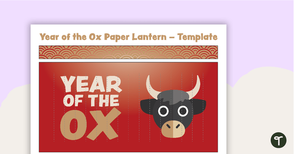 Year of the Ox – Paper Lantern Template teaching resource