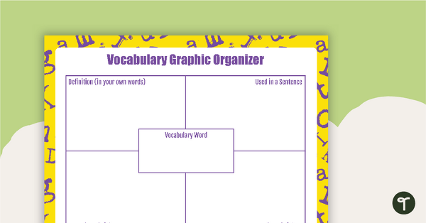 Image of Vocabulary Graphic Organizer