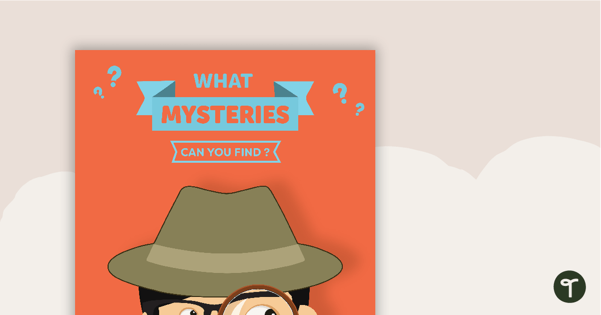 Preview image for Detective Themed - Book Report Template and Poster - teaching resource