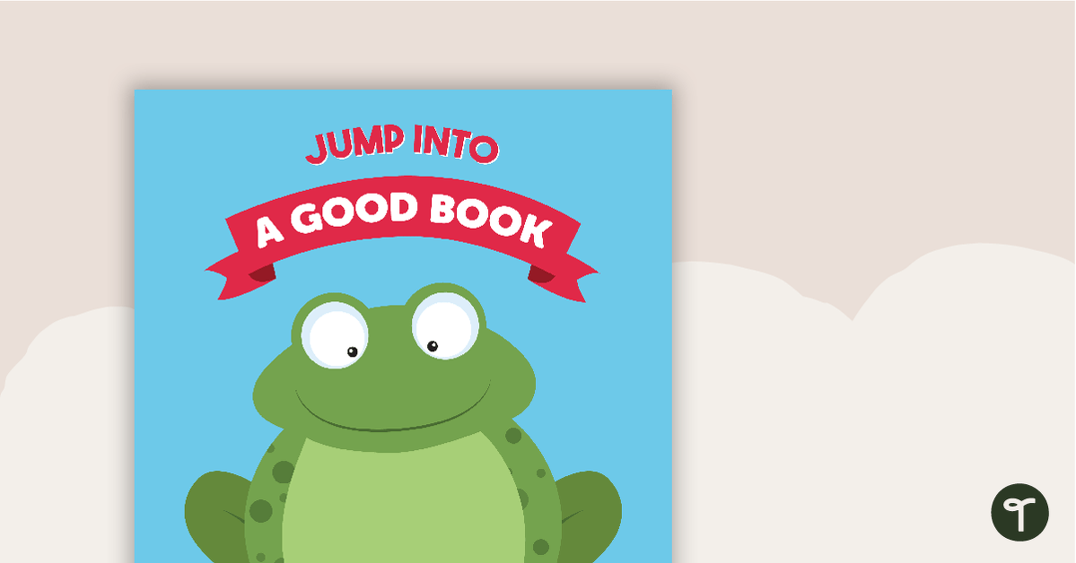 Preview image for Frog Themed - Book Report Template and Poster - teaching resource