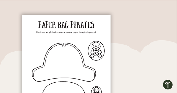 Paper Bag Pirate - Puppet Making Activity teaching resource