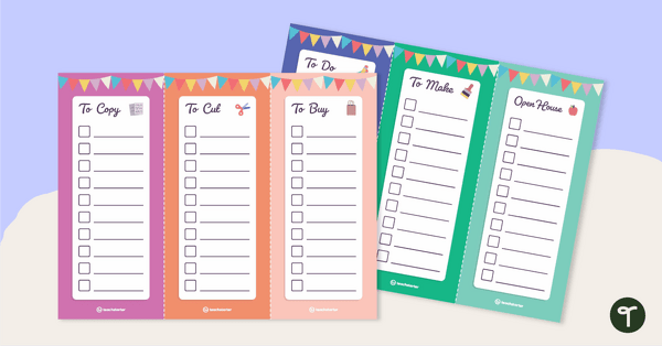 Image of Back-to-School Checklists - Teacher Tools