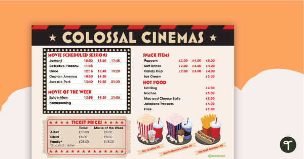 Colossal Cinemas: Which Flavour Will Be Popular? – Project teaching resource
