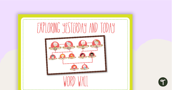 Go to Exploring Yesterday and Today - History Word Wall Vocabulary teaching resource