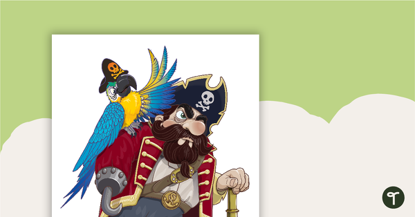 Pirate Posters - Captain Calloway and Pirate Pearl teaching resource