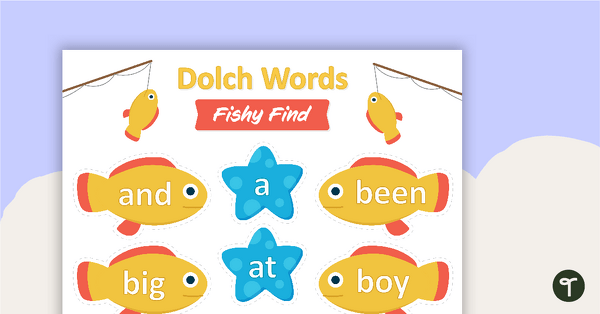 Go to Dolch Word Fishy Find – Game teaching resource