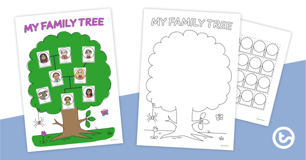 Build a Family Tree - Template teaching resource