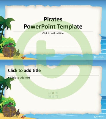 Go to Pirates – PowerPoint Template - V2 teaching resource
