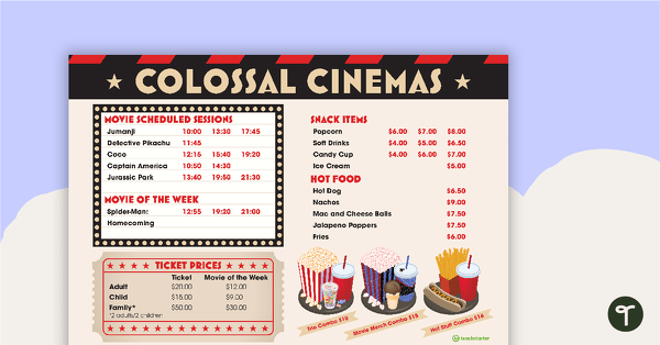 Colossal Cinemas: Save the Seat – Project teaching resource