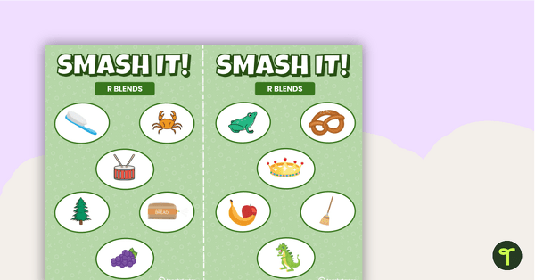 Preview image for SMASH IT! R Blends Game - teaching resource