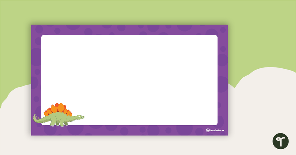 Dinosaurs - PowerPoint Template teaching resource