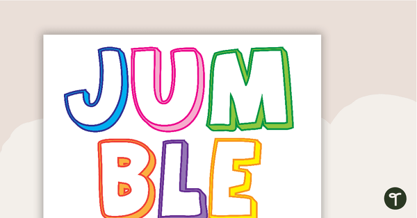 Jumble Mania - Star Letters teaching resource