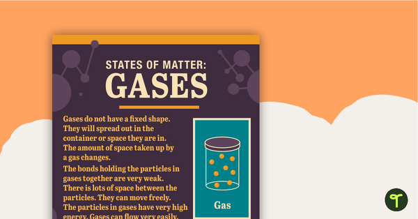 Go to States of Matter: Gases – Poster teaching resource