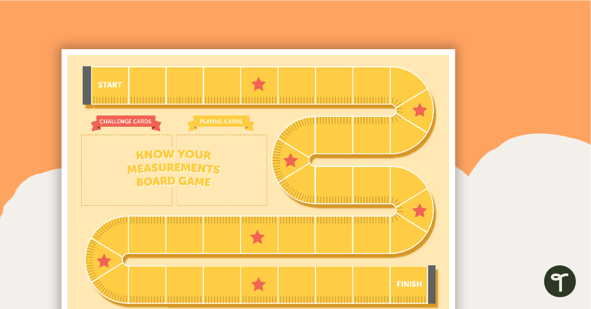 Know Your Measurements Board Game teaching resource