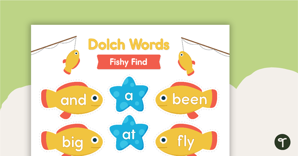 Go to Dolch Word Fishy Find – Game teaching resource