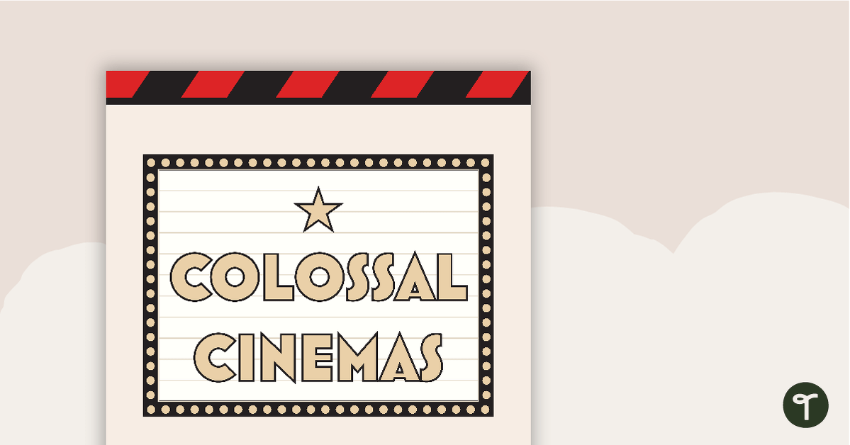 Colossal Cinemas: Movie Merch Mayhem – Project teaching resource