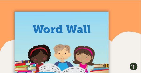 Books - Word Wall Template teaching resource