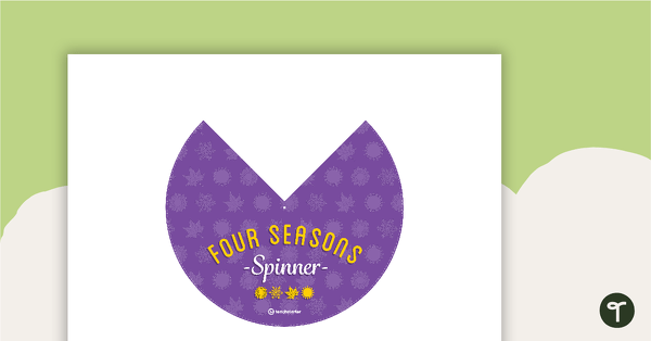 Four Seasons Spinner Activity - Northern Hemisphere teaching resource