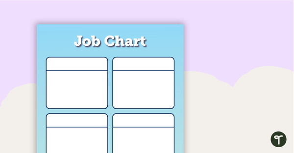 Books - Job Chart teaching resource