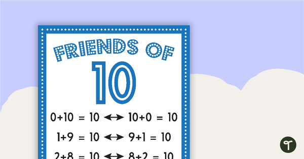 Go to Friends of... 1 to 10 Addition Poster teaching resource