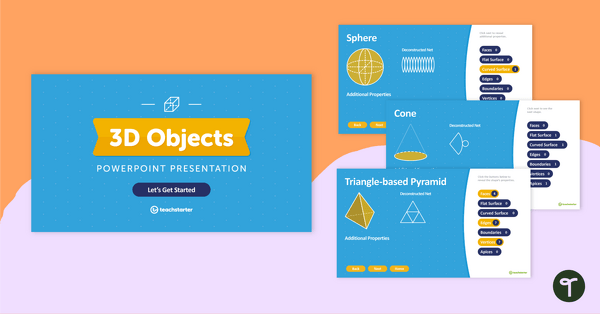 3D Objects – Interactive PowerPoint Presentation teaching resource