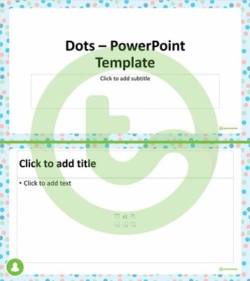 Pastel Dots – PowerPoint Template teaching resource