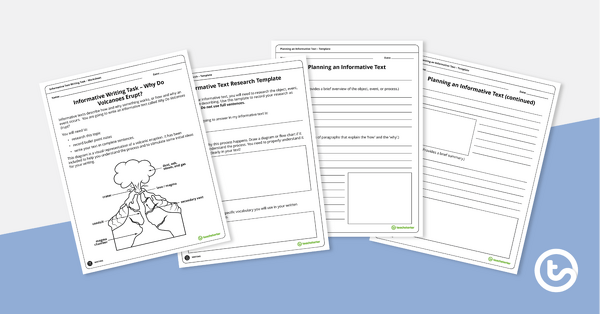 Go to Informative Text Writing Task – Why Do Volcanoes Erupt? teaching resource