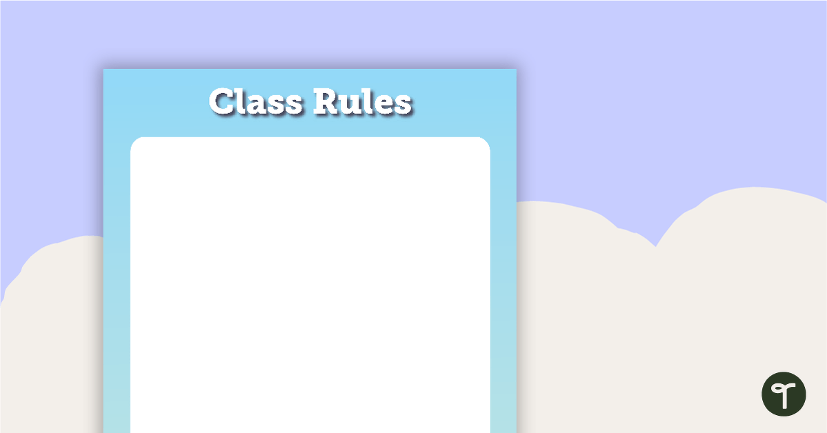 Books - Class Rules teaching resource
