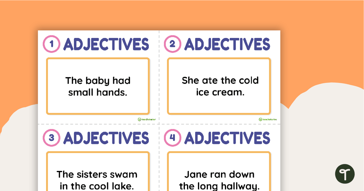 Adjective Task Cards teaching resource