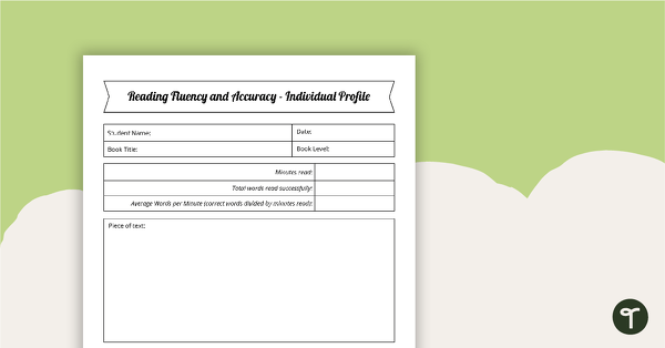 Go to Guided Reading Groups - Fluency and Accuracy Tool teaching resource