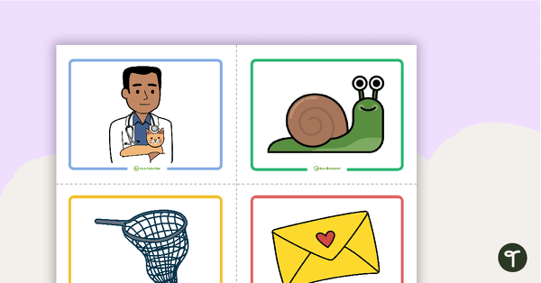 Preview image for Rhyming Words Flashcards - teaching resource