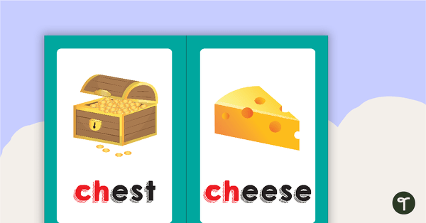 Ch Digraph Flashcards teaching resource