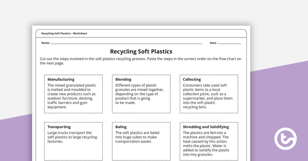 Go to Recycling Soft Plastics – Worksheet teaching resource