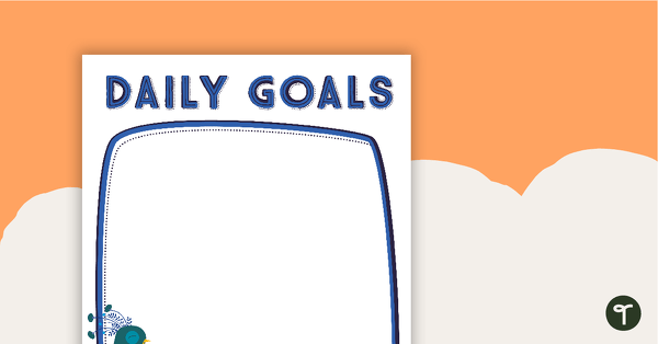 Go to Proud Peacocks - Daily Goals teaching resource