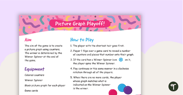 Preview image for Picture Graph Playoff – Math Game - teaching resource