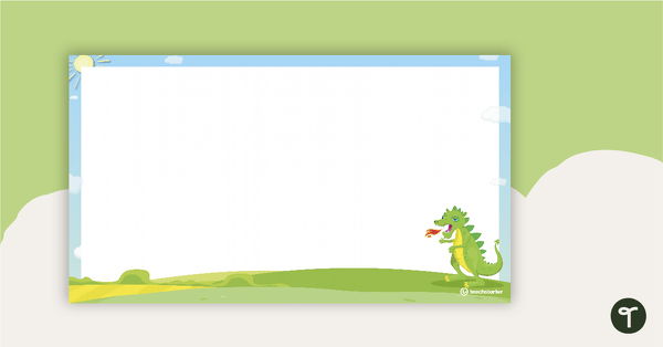 Fairy Tale Dragon – PowerPoint Template teaching resource