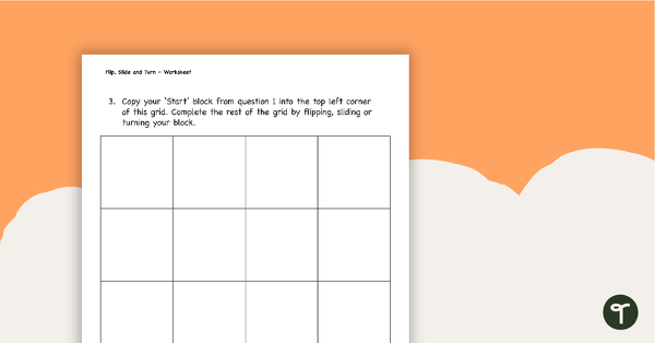 Flip, Slide and Turn Worksheet teaching resource